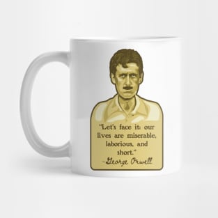 George Orwell Portrait and Quote Mug